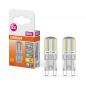 Preview: 2er Pack OSRAM LED PIN G9 Stiftsockel 2,6W wie 30W warmweißes behagliches Licht mit 2700K